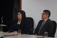 3- Licda. Laura Hurtado y Msc. Moris Landaverde, Miembros del Pleno.