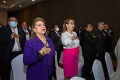 5. Magistrados de la Sala de lo Constitucional, durante acto de inauguración.