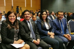 5- Miembros del Pleno del TEG acompañados de representante de UNODC El Salvador.