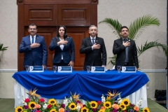 2- Miembros del Pleno del TEG durante graduación del Diplomado en Ética.