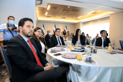 3- Miembros del Pleno TEG  durante presentación del Diplomado en Prevención y Combate Sistémico de la Corrupción.
