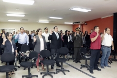 Nuevos inetgrantes de CEG durante juramentación.