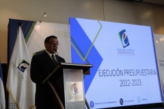 02- Lic. Rodrigo Molina, Gerente General del TEG, durante rendición de cuentas.
