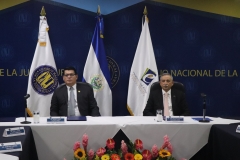 5- Lic. Miguel Calero, presidente del CNJ y Dr. Néstor Castaneda, Presidente del TEG.