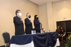1. De izquierda a derecha: Lic. Marcos Campos, Miembro del Pleno; Dr. Néstor Castaneda, Presidente del TEG; Licda. Laura Hurtado, Miembro del Pleno.